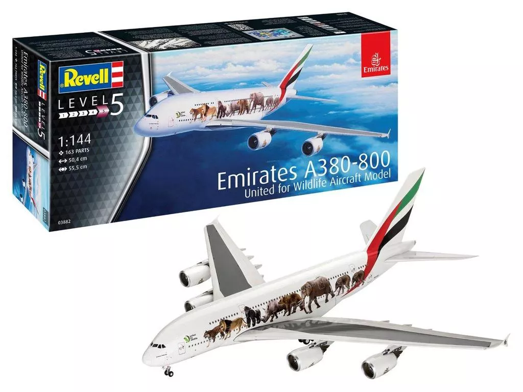 Revell - AIRBUS A380-800 EMIRATES WILD